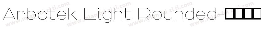 Arbotek Light Rounded字体转换